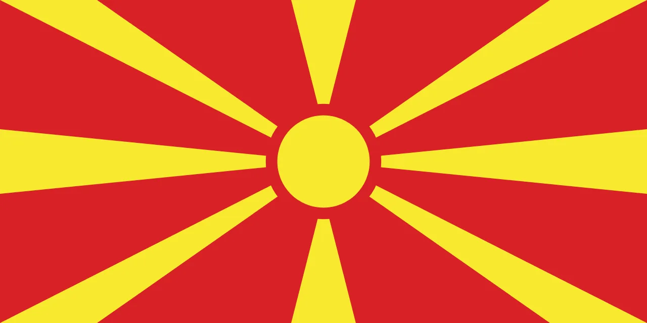 North Macedonia flag