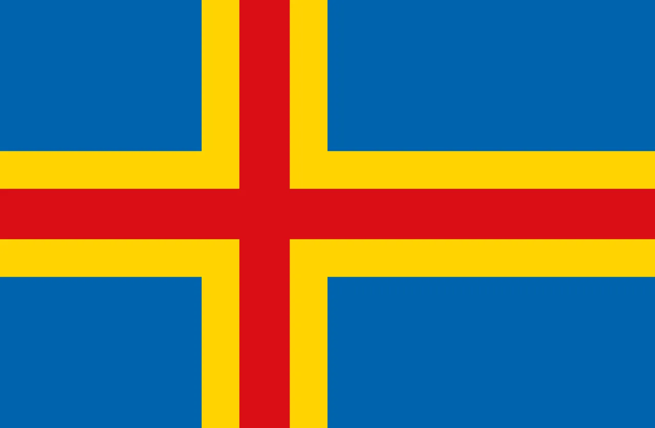 Aland Islands flag
